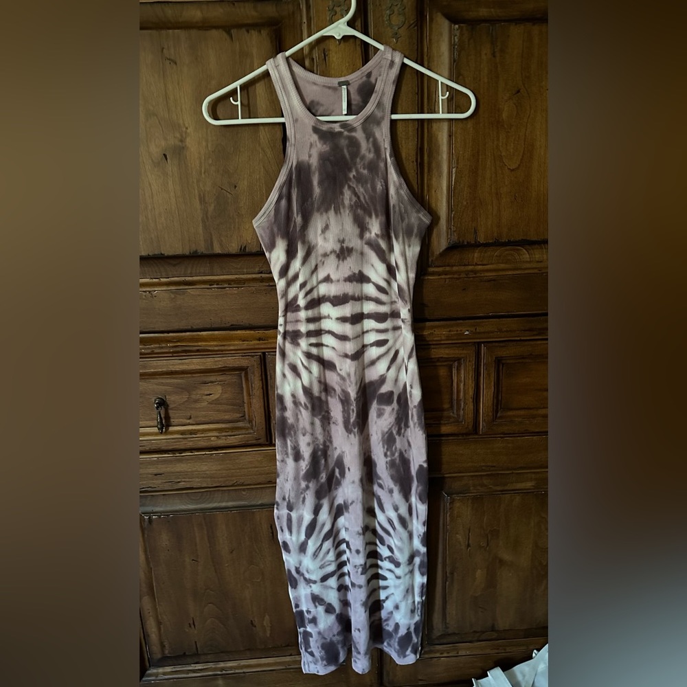 Young Fabulous & Broke Iggy Rib Midi Tie Dye Dress XS